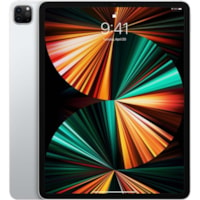 Apple iPad Pro (5th Generation) Tablet - 12.9" - Apple M1 - 8 GB - 128 GB Storage - iPadOS 14 - Silver - M1 Octa-core (8 Core) - 2732 x 2048 - Liquid Retina XDR Display, In-plane Switching (IPS) Technology Display - 12 Megapixel Front Camera - 10 Hours Maximum Battery Run Time