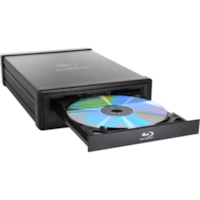 Kanguru U3-BDRW-16X Blu-ray Writer - External - Black  - BD-R/RE Support - 48x CD Read/48x CD Write/24x CD Rewrite - 12x BD Read/16x BD Write/2x BD Rewrite - 16x DVD Read/16x DVD Write/8x DVD Rewrite - Quad-layer Media Supported - USB 3.1 (Gen 1)