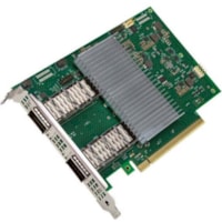 Carte Ethernet 100 gigabits 800 E810-2CQDA2 pour Server - 100GBase-CR4, 100GBase-CR2 - QSFP28 - Carte Enfichable Intel - PCI Express 4.0 x16 - 100 Gbit/s Taux de transfert des données - Intel E810-CAM1 - 2 Port(s) - Fibre Optique - Pleine Hauteur Hauteur du support - Vente au détail - 