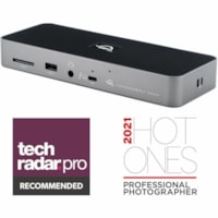 OWC 11-Port Thunderbolt Dock - for Notebook - Memory Card Reader - SD - 90 W - Thunderbolt 4 - 2 Displays Supported - 5K, 4K, 8K - 3840 x 2160, 7680 x 4320, 5120 x 2880 - 1 x USB 2.0 - 3 x USB 3.0 - 3 x USB Type-A Ports - USB Type-A - 4 x USB Type-C Ports - 1 x RJ-45 Ports - Network (RJ-45) - 1 x Mi