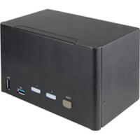 Boîtier de commutation KVM StarTech.com - 2 Ordinateur(s) - 1 Utilisateur(s) local - 3840 x 2160 - 8 x USB - 12 x DisplayPort - Bureau