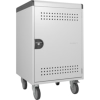 Kensington AC30 30-Bay Security Charging Cabinet - Push Handle Handle - 4 Casters - 5" (127 mm) Caster Size - For 30 Devices