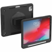 CTA Digital Protective Case with Built-in 360Â° Rotatable Grip Kickstand for iPad Air 10.9" , iPad Pro 11" - Bump Resistant, Drop Resistant, Shock Resistant, Impact Resistant - Rubber Body - Hand Strap - 10.10" (256.54 mm) Height x 7.90" (200.66 mm) Width x 0.90" (22.86 mm) Depth - 1 Pack
