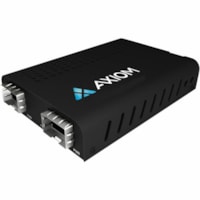 Axiom Transceiver/Media Converter - Single-mode, Multi-mode - Gigabit Ethernet - 1000Base-LX, 1000Base-SX - 1.25 Gbit/s - 2 x Expansion Slots - SFP - 2 x SFP Slots - Compact