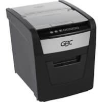 GBC AutoFeed+ Home Shredder, 60X, Super Cross-Cut, 60 Sheets - Continuous Shredder - Super Cross Cut - 6 Per Pass - for shredding Credit Card, Paper Clip, Staples, Paper - P-4 - 10 Minute Run Time - 19.87 L Wastebin Capacity - Black