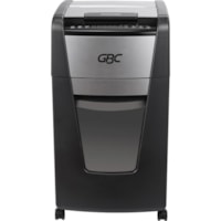 GBC AutoFeed+ Office Shredder, 300X, Super Cross-Cut, 300 Sheets - Continuous Shredder - Super Cross Cut - 10 Per Pass - for shredding Credit Card, Paper Clip, Staples, Paper - P-4 - 1 Hour Run Time - 16 gal (60566.59 mL) Wastebin Capacity - Black