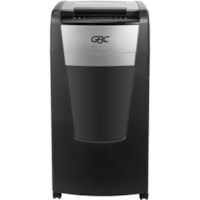 GBC AutoFeed+ Office Shredder, 600X, Super Cross-Cut, 600 Sheets - Continuous Shredder - Super Cross Cut - 15 Per Pass - for shredding Credit Card, Paper Clip, Staples, Paper - P-4 - 4 Hour Run Time - 29 gal (109776.94 mL) Wastebin Capacity - Black