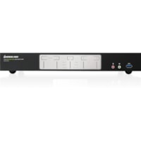 IOGEAR 4-Port 4K Dual View KVMP Switch with HDMI Connection, USB 3.0 Hub and Audio - 4 Computer(s) - 2 Local User(s) - 4096 x 2160 - 1 x Network (RJ-45) - 8 x USB - 10 x HDMI 