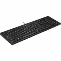 HP 125 Wired Keyboard - Cable Connectivity - USB Type A Interface - English (US) - Thin Client, Notebook - PC - Plunger Keyswitch