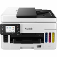 Canon MAXIFY GX6020 Wireless MegaTank Inkjet Multifunction Printer - Color - Copier/Printer/Scanner - 1200 x 600 dpi Print - Automatic Duplex Print - Color Flatbed Scanner - 1200 dpi Optical Scan - Fast Ethernet - Wireless LAN - Canon PRINT Application, PIXMA Cloud Link, Canon Print Service Plug-in,