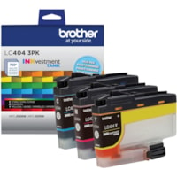 Brother - Cartouche jet d'encre INKvestment LC4043PK D'origine Standard Rendement Jet d'encre - Cyan, Magenta, Jaune - 1 chaque - Jet d'encre - Rendement Standard - 3 Paquet