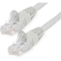 StarTech.com 25ft (7.6m) CAT6 Ethernet Cable, LSZH (Low Smoke Zero Halogen) 10 GbE Snagless 100W PoE UTP RJ45 Gray Network Patch Cord, ETL - 25ft/7.6m Gray LSZH CAT6 Ethernet Cable - 10GbE Multi Gigabit 1/2.5/5Gbps/10Gbps to 55m - 100W PoE++ - ANSI/TIA-568-2.D Category 6 - 24 AWG stranded 100% coppe