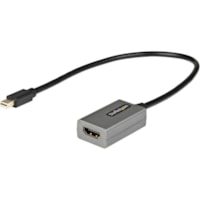 Adaptateur de câble vidéo 1,1 pi (0,33 m) HDMI/Mini DisplayPort - 1 chaque StarTech.com - 1,1 pi (0,33 m) HDMI/Mini DisplayPort Adaptateur de câble vidéo pour MacBook, Tablette, Ordinateur, Projecteur, Moniteur, PC, MacBook Air, Mac mini, Ordinateur de bureau, Ordinateur Po