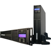 Minuteman EXR 3000VA Tower/Rack/Wall Mountable UPS - 2U Tower/Rack/Wall Mountable - 8 Hour Recharge - 2.50 Minute Stand-by - 120 V AC Input - 120 V AC Output - Single Phase - Sine Wave - Serial Port - USB - LCD Display - 1 x NEMA L5-30R, 6 x NEMA 5-20R Receptacle(s)