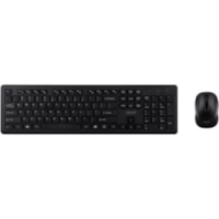 Acer Keyboard & Mouse - Rubber Dome Wireless Keyboard - 105 Key - English (US) - Black - Wireless Mouse - Optical - 1600 dpi - Scroll Wheel - Black - AAA - Compatible with PC