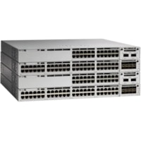 Cisco Catalyst 9300L-48T-4X-A Switch - 48 Ports - Manageable - Gigabit Ethernet, 10 Gigabit Ethernet - 10/100/1000Base-T, 10GBase-X - Refurbished - 3 Layer Supported - Modular - 350 W Power Consumption - Twisted Pair, Optical Fiber - Rack-mountable