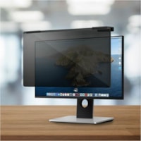 AddOn 27 in. Acrylic Privacy Screen with Attachment Pins 16:9 Ratio Clear - For 27" Widescreen LCD Monitor - 16:9 - Scratch Resistant, Dust Resistant - Acrylic - Anti-glare