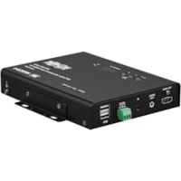 Transmetteur vidéo (émetteur) - Filaire Tripp Lite by Eaton - 1 Dispositif d'entrée - 328 pi (99974,40 mm) Gamme - 1 x Réseasu (RJ-45) - 1 x USB - 1 x Entrée HDMI - 4K UHD - 4096 x 2160 - Paire torsadée - Catégorie 6 - Montable en rack, Bureau