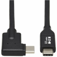 Tripp Lite by Eaton U420-001-RA USB-C to USB-C Cable, M/M, Black, 1 ft. (0.3 m) - 1 ft (0.30 m) Thunderbolt 3 Data Transfer Cable for Smartphone, Computer, Charger, Power Bank, MacBook Pro, Chromebook, Notebook, Docking Station, Wall Charger, External Hard Drive, PC, ... - First End: 1 x USB 3.2 (Ge