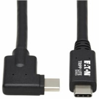 Tripp Lite by Eaton U420-01M-G25ARA USB-C to USB-C Cable, M/M, Black, 1 m (3.3 ft.) - 3.3 ft (1 m) Thunderbolt 3 Data Transfer Cable for Smartphone, Computer, Charger, Power Bank, MacBook Pro, Chromebook, Notebook, Docking Station, Wall Charger, External Hard Drive, PC, ... - First End: 1 x USB 3.2 