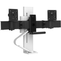 Ergotron TRACE Desk Mount for Monitor, LCD Display - White - 2 Display(s) Supported - 27" (685.80 mm) Screen Support - 21.61 lb (9800 g) Load Capacity - 75 x 75, 100 x 100