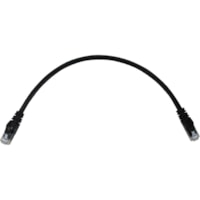 Tripp Lite by Eaton N261-001-BK Cat.6a UTP Network Cable - 1 ft (0.30 m) Category 6a Network Cable for Network Device, Switch, Patch Panel, Server, Router, Hub, Printer, Computer, Photocopier, Modem, Security Camera, ... - First End: 1 x RJ-45 Network - Male - Second End: 1 x RJ-45 Network - Male - 