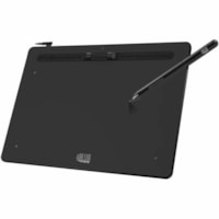 Adesso 10" x 6" Graphic Tablet - Graphics Tablet - 10" (254 mm) x 6" (152.40 mm) - 5080 lpi Cable - 8192 Pressure Level - Pen - 1 - Mac, PC - Black