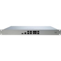 Meraki MX105 Network Security/Firewall Appliance - 6 Port - 2.5GBase-T, 10GBase-X - 10 Gigabit Ethernet - 5 x RJ-45 - 4 Total Expansion Slots - 1U - Rack-mountable