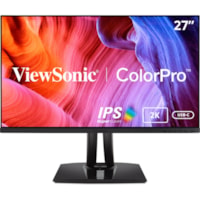 Moniteur LED ColorPro VP2756-2K 27 po Classe WQHD - 16:9 - Noir ViewSonic - 27 po Visible - Technologie IPS - LED Rétroéclairage - 2560 x 1440 - 16,7 Millions de Couleurs - 350 cd/m² - 5 ms - 75 Hz Fréquence de rafraîchissement - Hauts-Parleurs - HDMI - DisplayPort - Concen