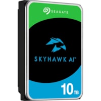 Seagate SkyHawk AI ST10000VE001 10 TB Hard Drive - 3.5" Internal - SATA (SATA/600) - Conventional Magnetic Recording (CMR) Method - Network Video Recorder Device Supported - 5 Year Warranty