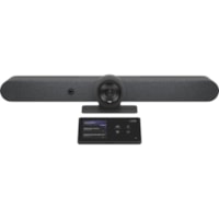 Logitech Rally Bar + Tap Cat5E Graphite Bundle for Microsoft Teams Rooms - Video Input - Audio Line In - Audio Line Out - USB - Gigabit Ethernet