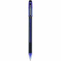 uni® Jetstream 101 Ballpoint Pen - 1 mm (0.04") Medium Pen Point - Blue Ink - Gel-based - Black, Blue Barrel - 1 Dozen