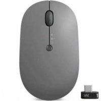 Lenovo Go Wireless Multi-Device Mouse (Storm Grey) - Blue Optical - Wireless - Bluetooth/Radio Frequency - 2.40 GHz - Rechargeable - Storm Gray - USB - 2400 dpi - Scroll Wheel - 5 Button(s)