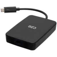 C2G USB C to Mini DisplayPort Adapter - Thunderbolt 3 Adapter M/F - 1 x Mini DisplayPort Digital Audio/Video Female - 1 x USB Type C Thunderbolt 3 Male - Black