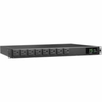 Tripp Lite by Eaton 8-Outlets PDU - Metered Auto Transfer Switch - NEMA 5-15P - 8 x NEMA 5-15R - 120 V AC - 1U - Horizontal - Rack-mountable, Wall-mountable 