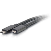 Câble de transfert de données 3.3 pi USB C2G - 3.3 pi USB Câble de transfert de données pour Tablette, Smartphone, Ordinateur Portable - 10 Gbit/s - Blindé - Nickel Connecteur plaqué - Flash-Or Contact plaqué - 34 AWG - Noir