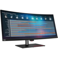 Moniteur LED ThinkVision P40w-20 40 po Classe WUHD Écran incurvé - 21:9 - Noir corbeau Lenovo - 39,7 po Visible - Technologie IPS - WLED Rétroéclairage - 5120 x 2160 - 1,07 milliard de couleurs - 300 cd/m² Typique - 4 ms - 75 Hz Fréquence de rafraîchissement - HDMI -