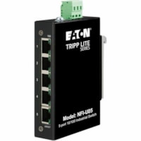 Tripp Lite by Eaton NFI-U05 Ethernet Switch - 5 Ports - Fast Ethernet - 10/100Base-T - 2 Layer Supported - 3 W Power Consumption - Twisted Pair - DIN Rail Mountable, Wall Mountable - 3 Year Limited Warranty 