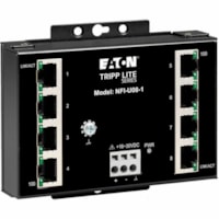 Tripp Lite by Eaton NFI-U08-1 Ethernet Switch - 8 Ports - Fast Ethernet - 10/100Base-T - 2 Layer Supported - 4 W Power Consumption - Twisted Pair - DIN Rail Mountable, Wall Mountable - 3 Year Limited Warranty 