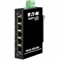 Commutateur Ethernet NGI-U05 5 Ports - Gigabit Ethernet - 10/100/1000Base-T Tripp Lite by Eaton - 5 Ports - Gigabit Ethernet - 10/100/1000Base-T - 2 Couche supportée - 3 W Consommation d'énergie - Paire torsadée - Montage sur rail DIN, Fixation au mur - 3 Année Garantie l