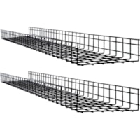 Tripp Lite by Eaton Wire Mesh Cable Tray - 300 x 100 x 1500 mm (12 in. x 4 in. x 5 ft.), 2-Pack - Cable Tray - Black Powder Coat - Steel - 2 Pack