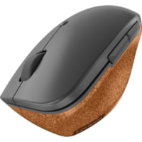 Lenovo Go Wireless Vertical Mouse - Optical - Wireless - 2.40 GHz - Storm Gray - USB Type A - 2400 dpi - Scroll Wheel - 6 Button(s) - 3 Programmable Button(s)