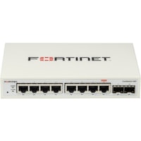 Commutateur Ethernet FortiSwitch 108F 8 Ports Gérable - Gigabit Ethernet - 10/100/1000Base-T, 1000Base-X Fortinet - 8 Ports - Gérable - Gigabit Ethernet - 10/100/1000Base-T, 1000Base-X - 2 Couche supportée - Modulaire - 2 Emplacements SFP - 6,20 W Consommation d'énergie -