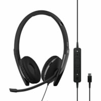 Casque ADAPT ADAPT 160T ANC USB-C Filaire Supra-auriculaire Stéréo EPOS - Stéréo - USB Type C, USB Type A - Filaire - Supra-auriculaire - Binaural - Oreillette - Élimination du bruit Microphone - Antibruit