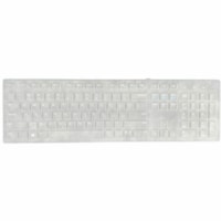 Man & Machine Dell Cool Fitted Drape - Supports Keyboard - Dust Resistant, Spill Resistant, Reusable, Latex-free - Silicone, Rubber - Transparent