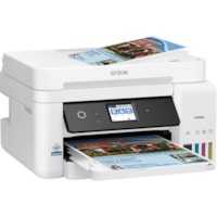 Epson WorkForce ST-C4100 Wireless Inkjet Multifunction Printer - Color - Copier/Fax/Printer/Scanner - 4800 x 1200 dpi Print - Automatic Duplex Print - Up to 5000 Pages Monthly - 250 sheets Input - Color Flatbed Scanner - 1200 dpi Optical Scan - Color Fax - Fast Ethernet - Wireless LAN - Wi-Fi Direct