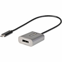 StarTech.com USB C to DisplayPort Adapter, 8K/4K 60Hz USB-C to DisplayPort 1.4 Adapter, DSC, USB Type-C to DP Video Converter, w/12" Cable - USB-C to DisplayPort adapter dongle (DP 1.4) with DSC/HBR3/HDCP 2.2/1.4; 8K 60Hz/4K 60Hz/1080p video - USB C display adapter with 12in cable - Tested w/ range 