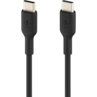 Câble de transfert de données BoostCharge 6,6 pi (2,01 m) USB-C - 1 emballage Belkin - 6,6 pi (2,01 m) USB-C Câble de transfert de données pour Smartphone, Tablette, Ordinateur Portable, AirPods Pro, iPad Air, iPad mini, iPad Pro, iPhone, MacBook Air, MacBook Pro, iPad, ...