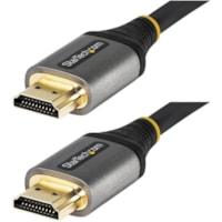 StarTech.com 6ft (2m) Premium Certified HDMI 2.0 Cable, High Speed Ultra HD 4K 60Hz HDMI Cable with Ethernet, HDR10, UHD HDMI Monitor Cord - 6.6 feet (2m) Premium Certified High Speed HDMI cable with Ethernet - Ultra HD HDMI 2.0 cable supports 18Gbps; 4K 60Hz/3D video/HDR10/32Ch audio/ARC - Soft TPE