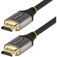 StarTech.com 10ft 3m Premium Certified HDMI 2.0 Cable, High Speed Ultra HD 4K 60Hz HDMI Cable with Ethernet, HDR10, UHD HDMI Monitor Cord - 9.8 feet (3m) Premium Certified High Speed HDMI cable with Ethernet - Ultra HD HDMI 2.0 cable supports 18Gbps; 4K 60Hz/3D video/HDR10/32Ch audio/ARC - Soft TPE 